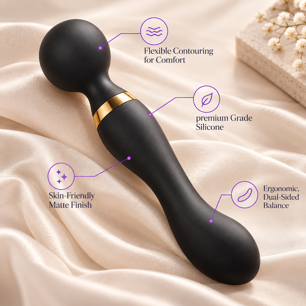 PNV Dual-Control Wellness Massager, Ergonomic Design