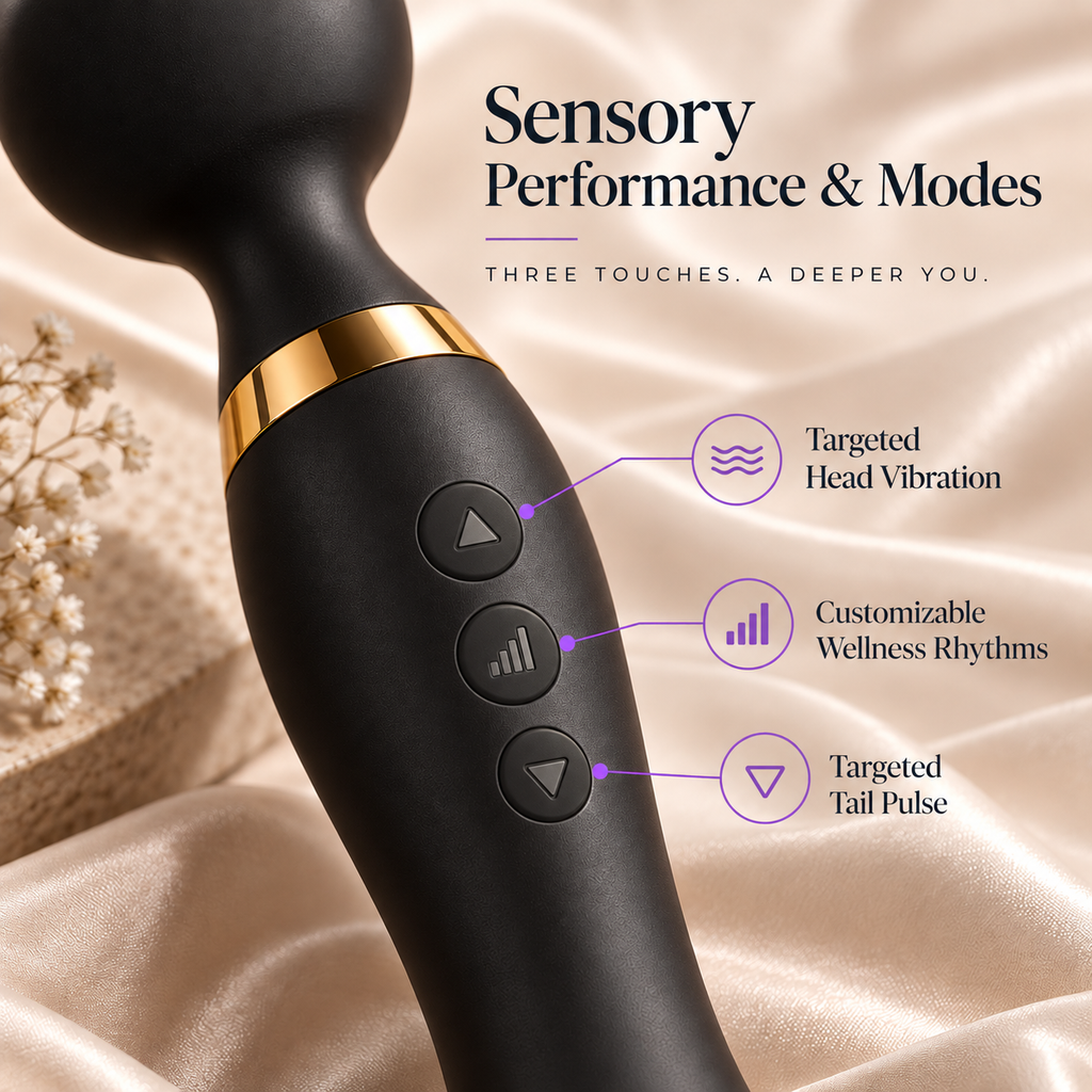 PNV Dual-Control Wellness Massager, Ergonomic Design