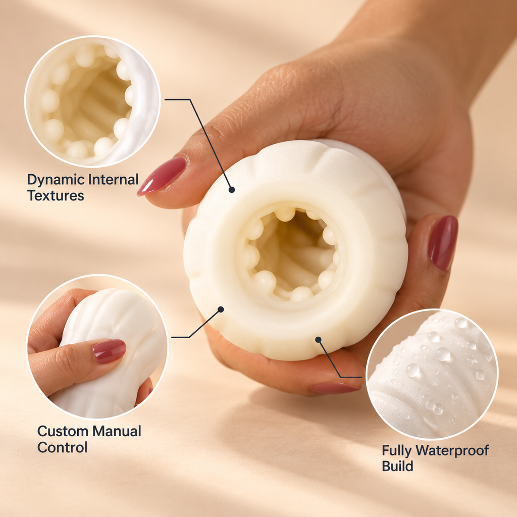 PNV MaxGrip Silicone Manual Wellness Device for Personal Relaxation