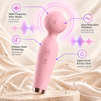 PNV PocketPulse Mini Wand, Compact 15 cm, Rechargeable