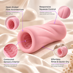 PNV PinkRipple Manual Wellness Grip for Relaxation